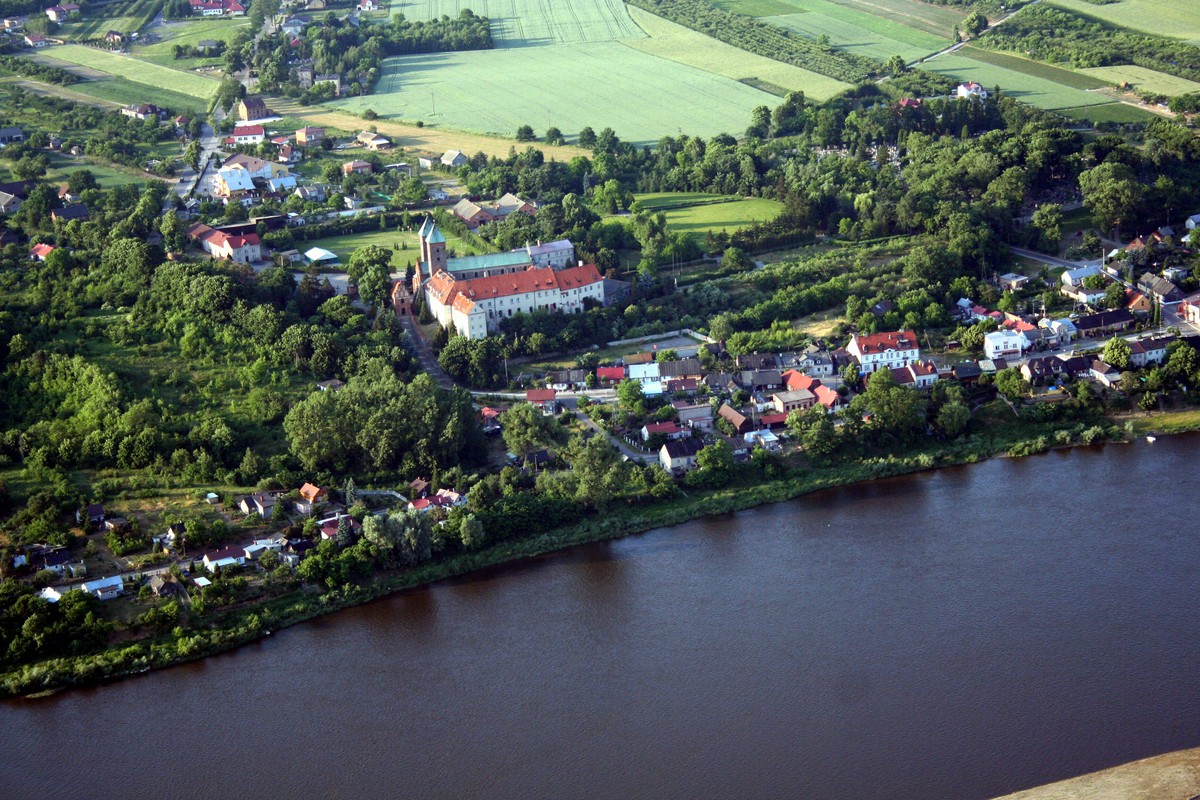 Czerwińsk nad Wisłą z lotu ptaka